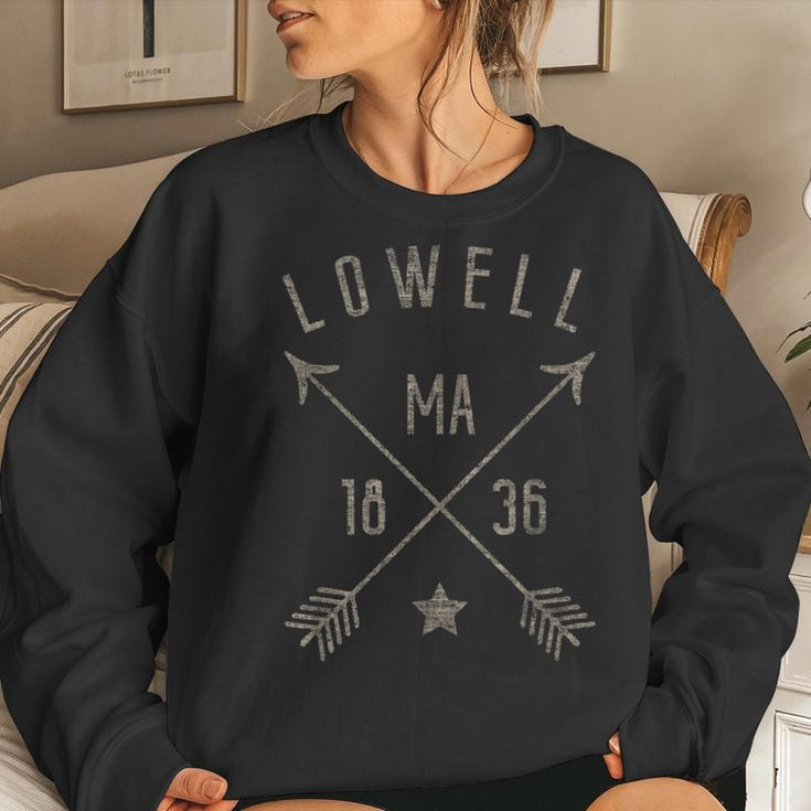 Lowell MaDistressed Boho Style Home City Women Sweatshirt Gifts for Her