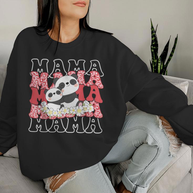 Lustiges Geschenk Zum Muttertag Panda Mama Mama Frauen Panda-Liebhaber Geschenke Sweatshirt Frauen Geschenke für Sie