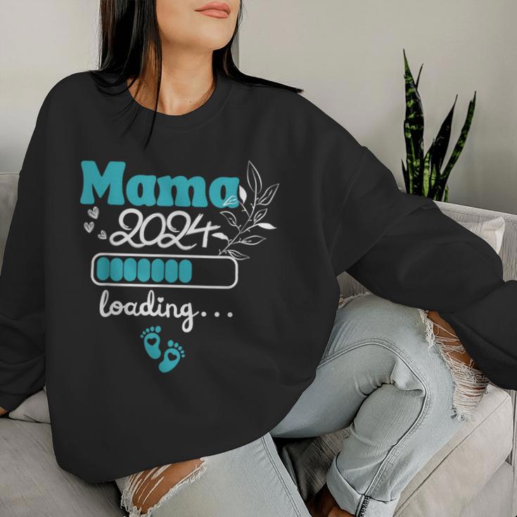 Mama 2024 Loading Geschenkideen Werdende Mama Für Muttertag Sweatshirt Frauen Geschenke für Sie