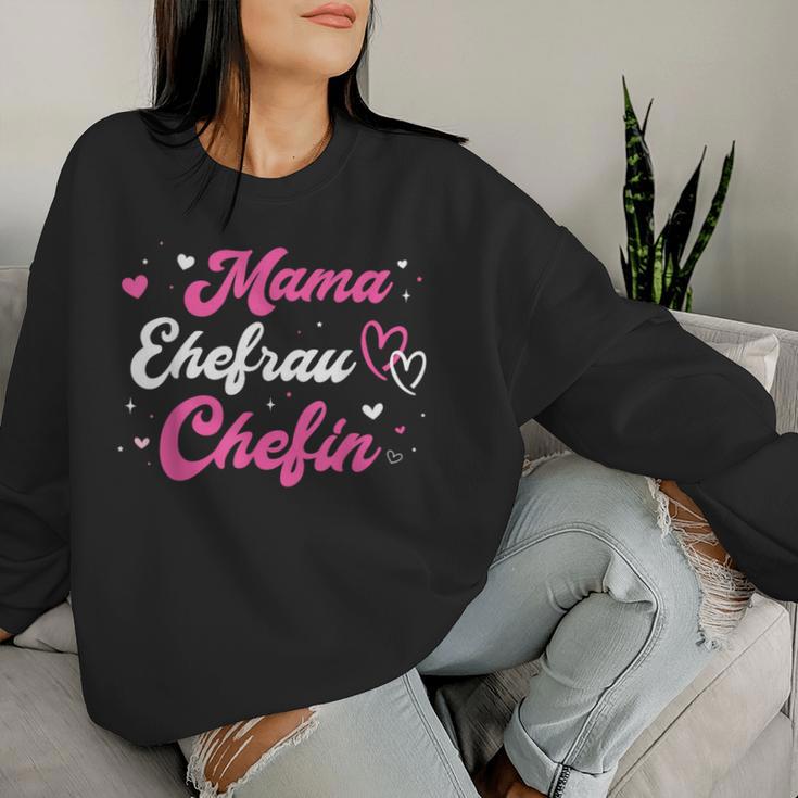 Mama Ehefrau Chefin Für Muttertag Weihnachten Geburtstag Sweatshirt Frauen Geschenke für Sie