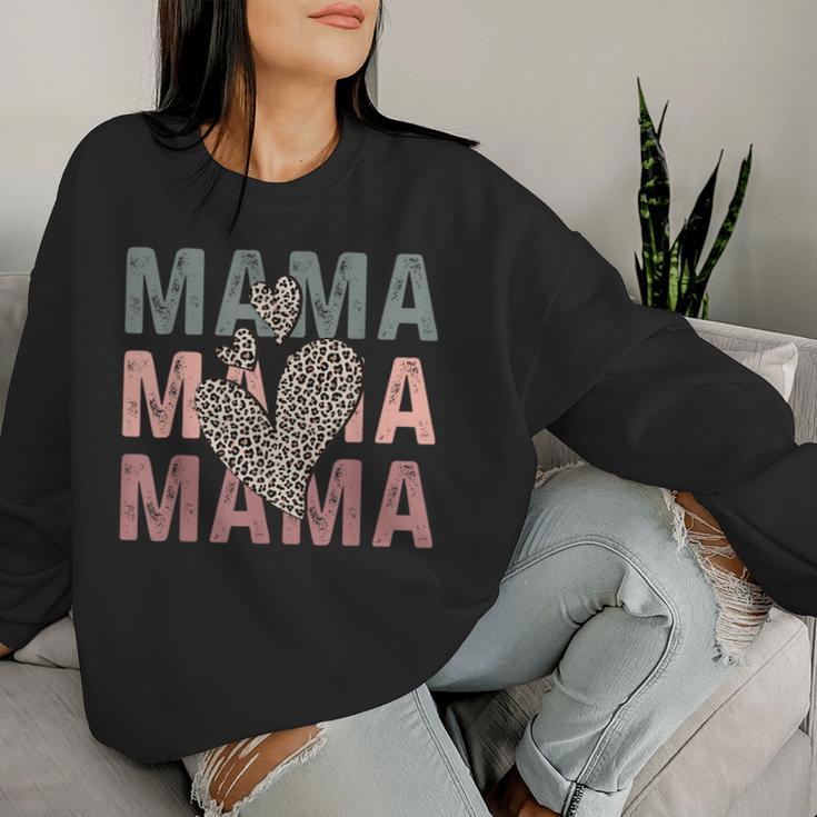 Mama Mama Herz Lustig Mama Muttertag Sweatshirt Frauen Geschenke für Sie