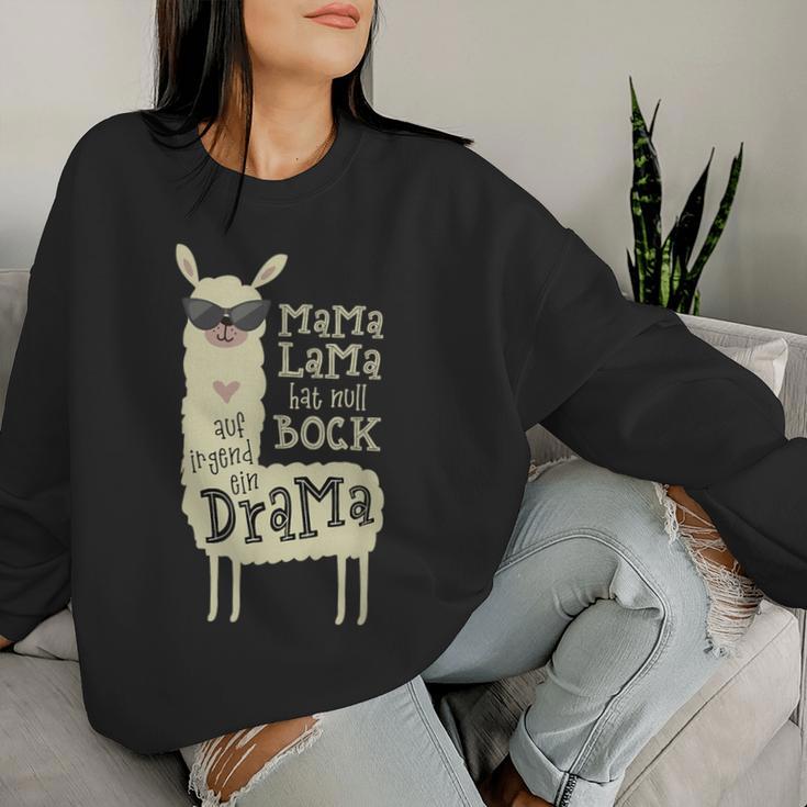 Mama Lama Drama Lama Alpaca Sweatshirt Frauen Geschenke für Sie