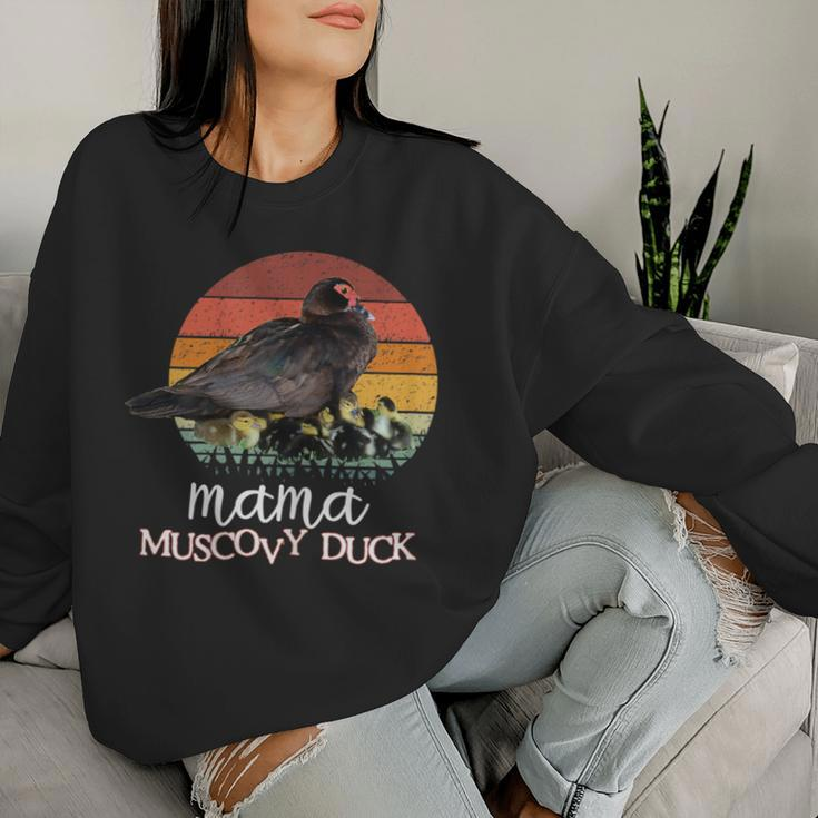 Mama Muscovy Duck Mom Women Sweatshirt Gifts for Her