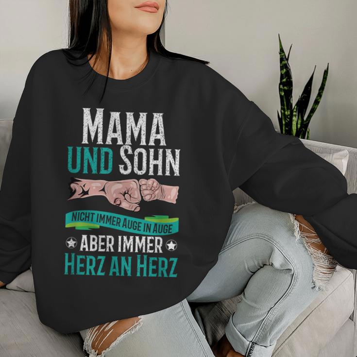 Mama Und Sohn Nicht Immer Auge In Auge Partner Look Partner Sweatshirt Frauen Geschenke für Sie