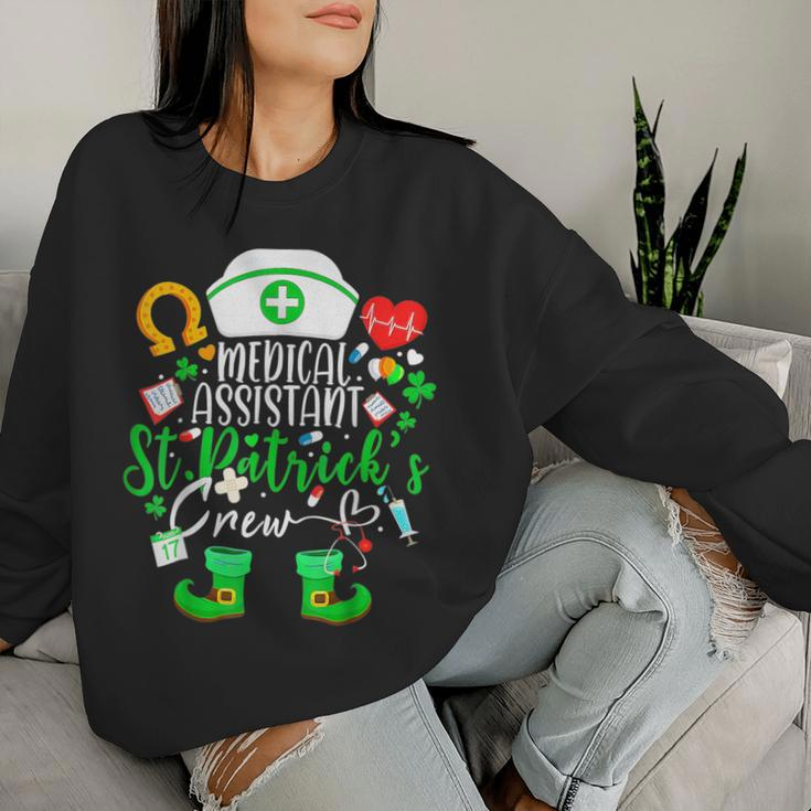 Medical Assistant St Patrick's Day Nurse Crew Women Sweatshirt Gifts for Her