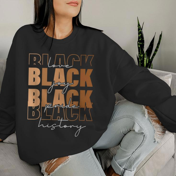 Melanin For Black Black History Month Retro Women Sweatshirt Gifts for Her