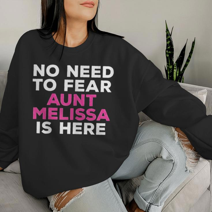 Melissa Aunt Family Name Text Women Sweatshirt Gifts for Her