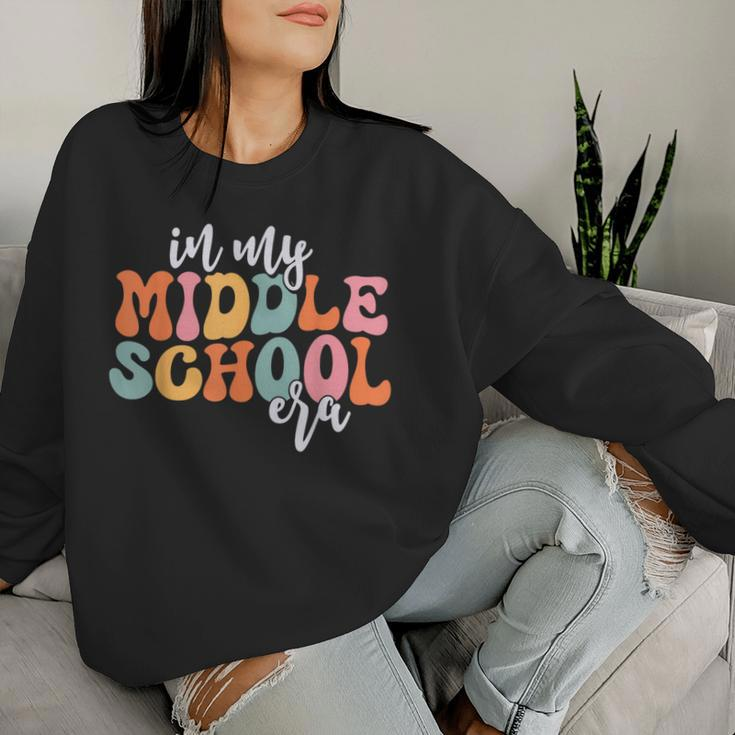 In My Middle School Era Back To School Outfits For Teacher Women Sweatshirt Gifts for Her