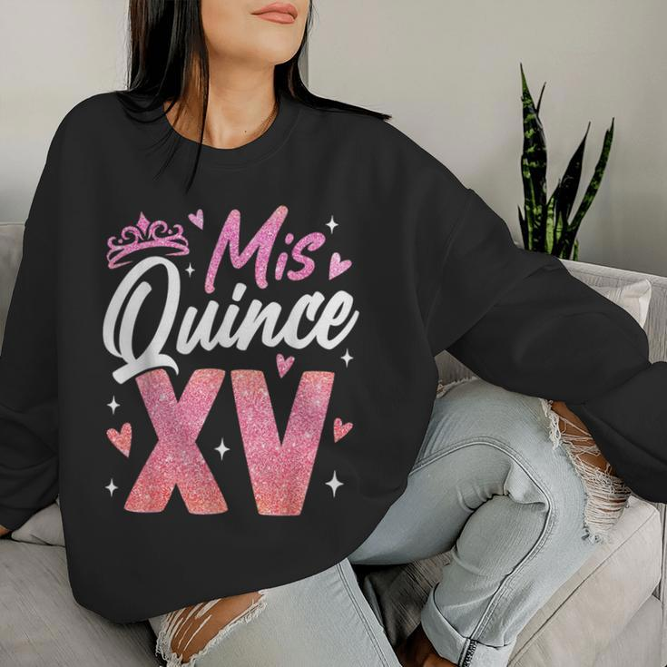 Miss Quince Xv Birthday Girl Family Party Decorations Women Sweatshirt Gifts for Her