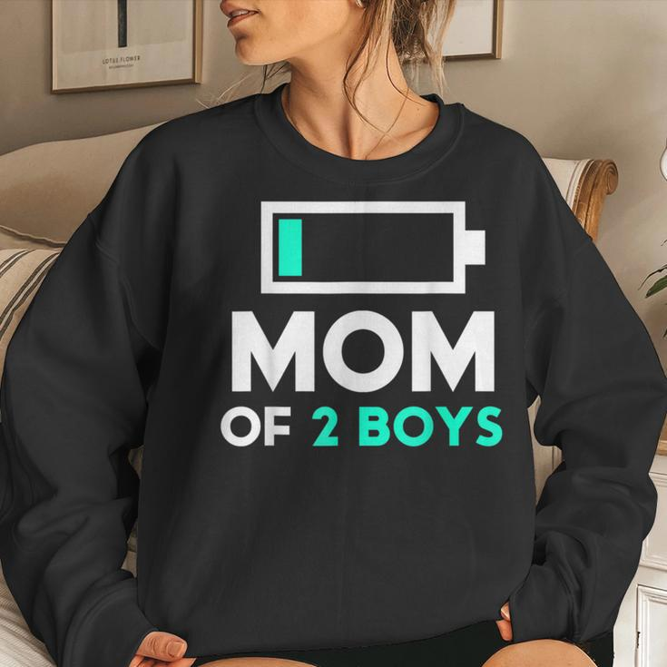 Mom Of 2 Boys From Son To Birthday Women Women Sweatshirt Gifts for Her