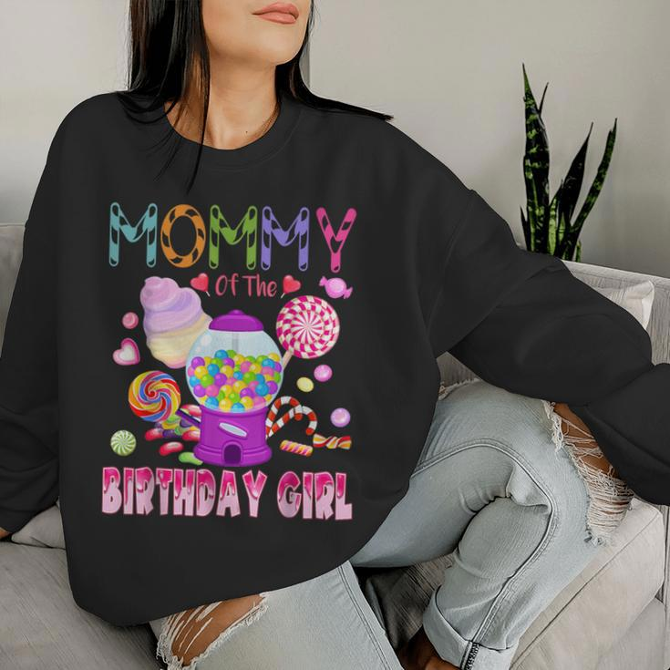 Mommy Of The Birthday Girl Candyland Candy Birthday Women Sweatshirt Gifts for Her