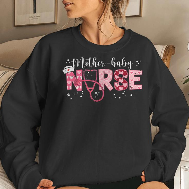 Mother Baby Nurse Appreciation Postpartum Nurse Valentines Women Sweatshirt Gifts for Her
