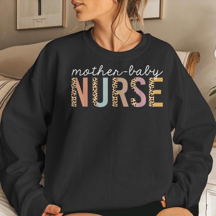 Mother Baby Nurse Leopard Print Cheetah Cute Nursing Women Women Sweatshirt Gifts for Her