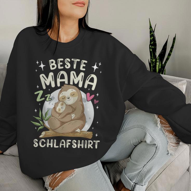 Muttertag Beste Mama Schlaf Mutter Faultier Mit Kind Sweatshirt Frauen Geschenke für Sie