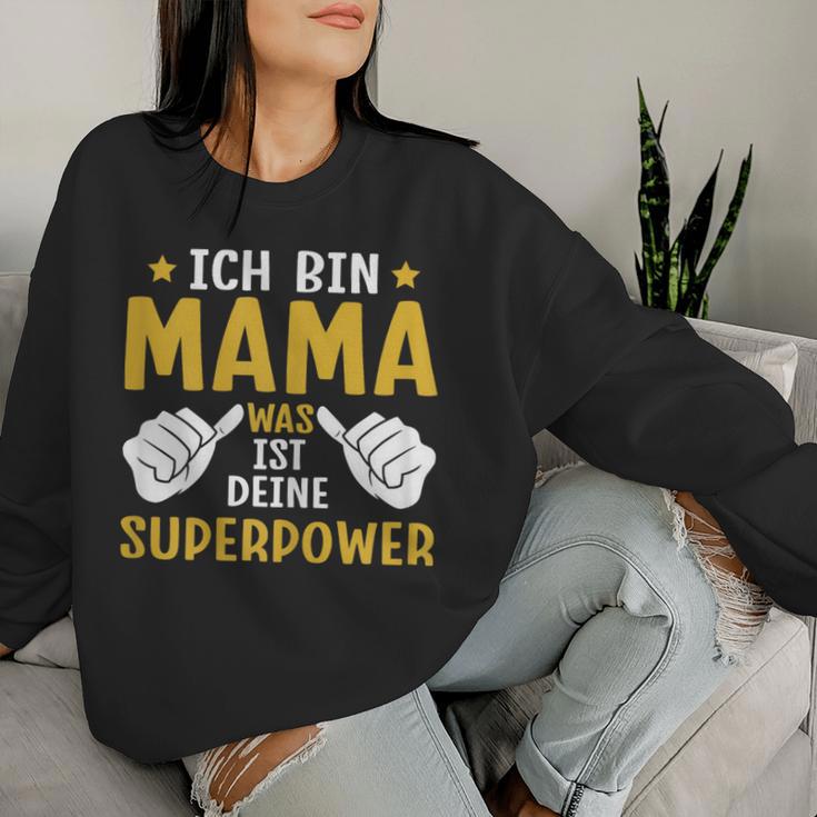 Muttertag Mama Was Ist Deine Superpower Sweatshirt Frauen Geschenke für Sie