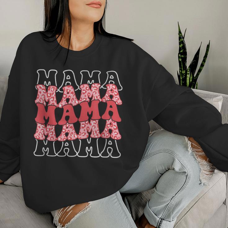 Niedliches Leoparden-Mama-Mäd Sweatshirt Frauen Geschenke für Sie