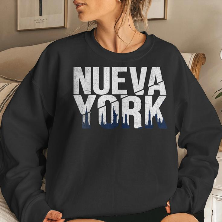 Nueva York New York Retro Style Vintage Spanish Women Women Sweatshirt Gifts for Her