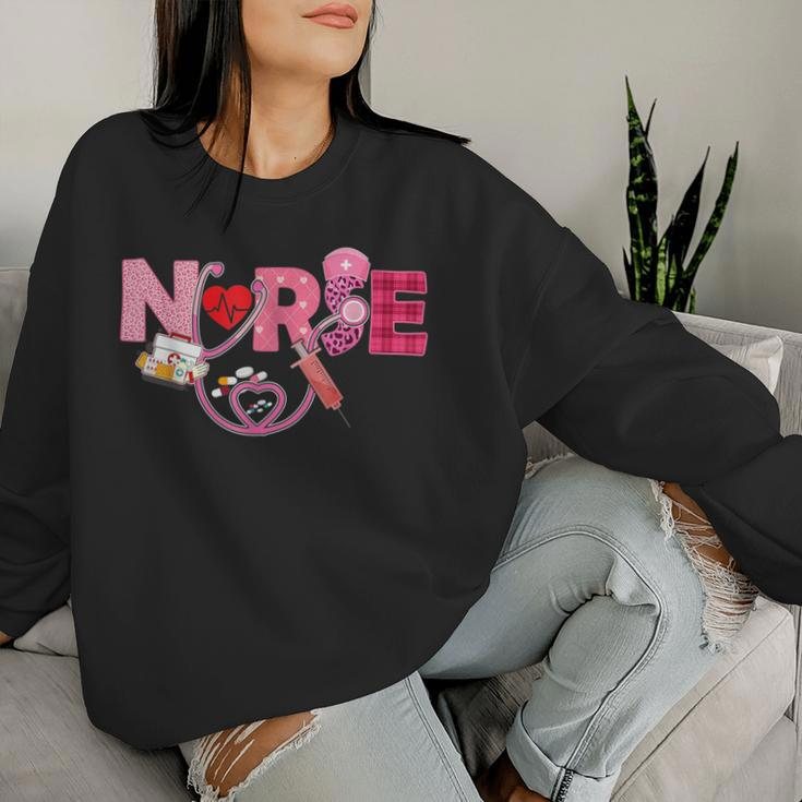 Nurse's Day Nurse Life Nurse Week 2024 Womens Women Sweatshirt Gifts for Her