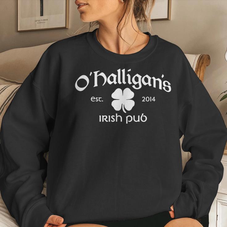 O'halligan's Irish Pub Whiskey And Beer Bar Women Sweatshirt Gifts for Her