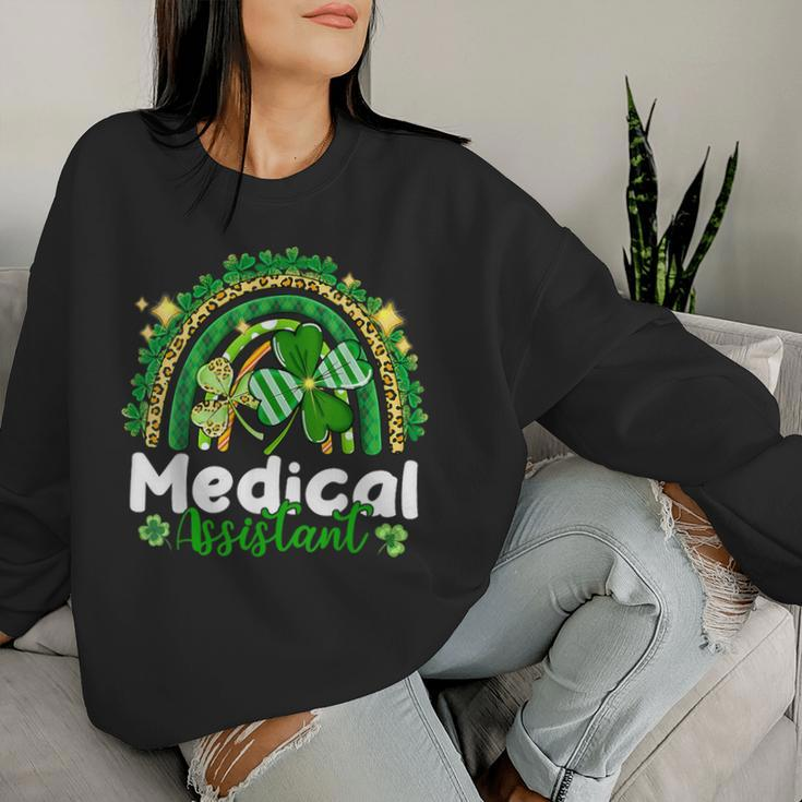 One Lucky Medical Assistant Rainbow St Patrick's Day Women Sweatshirt Gifts for Her