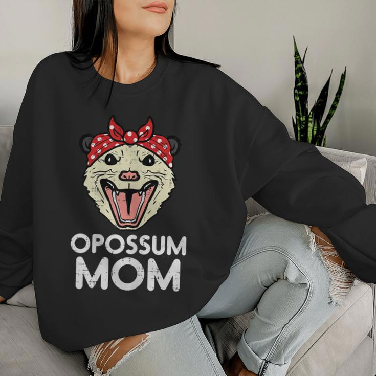 Opossum Mom Bandana Possum Family Mama Mommy Women Women Sweatshirt Gifts for Her