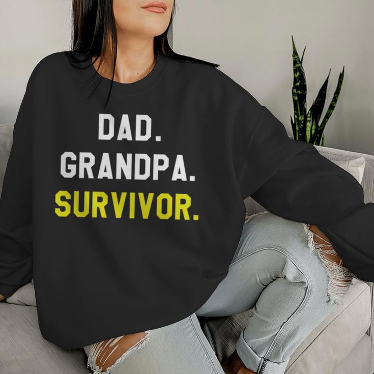 Papa Großvater Krebsüberlebender Chemotherapie Unterstützer Sweatshirt Frauen Geschenke für Sie