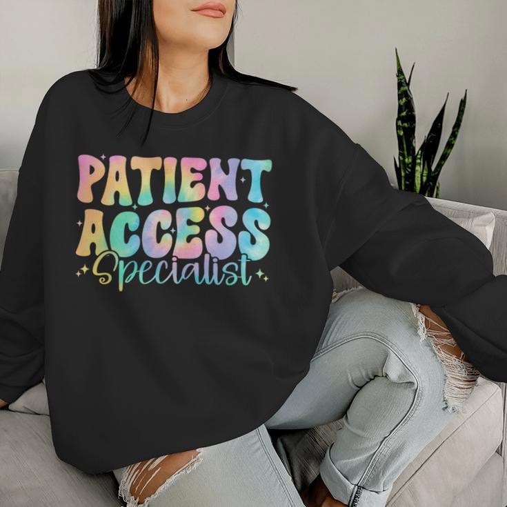 Patient Access Specialist Retro Groovy Appreciation Women Women Sweatshirt Gifts for Her