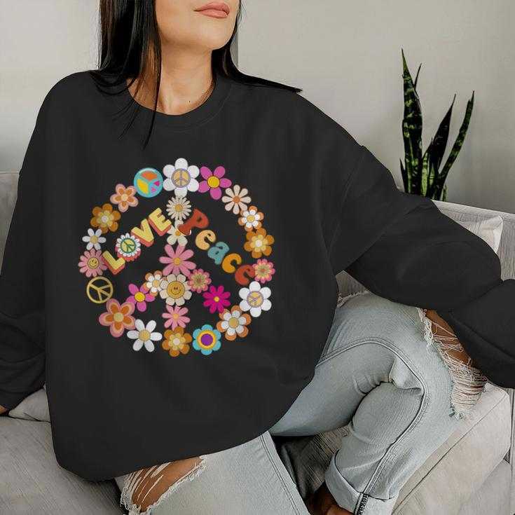 Peace Sign Love 60 S 70 S Hippie Outfits For Women Women Sweatshirt Gifts for Her