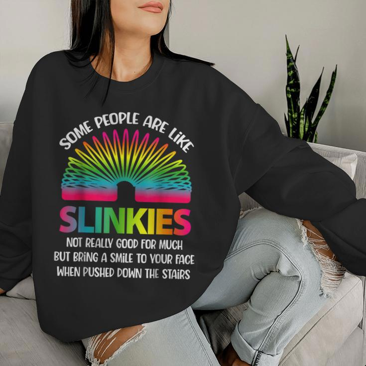 Some People Are Like Slinkies Sarcastic Or Cool Person Women Sweatshirt Gifts for Her