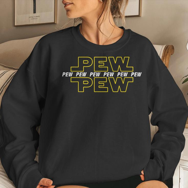 Pew Pew Star Sci Fi Men & Children's Women Sweatshirt Gifts for Her