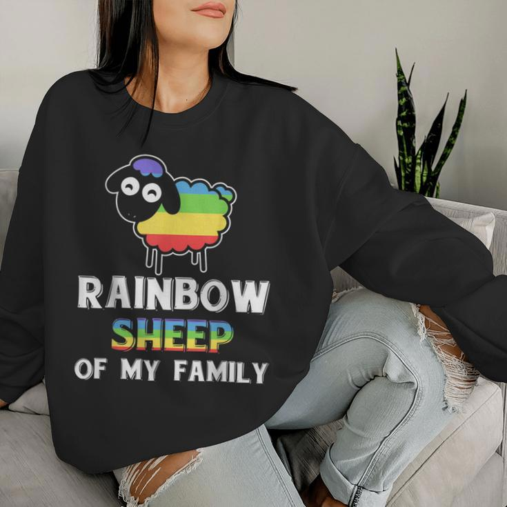 Pride Month Rainbow Gay Cute Animal Equality Lgbt Women Sweatshirt Gifts for Her