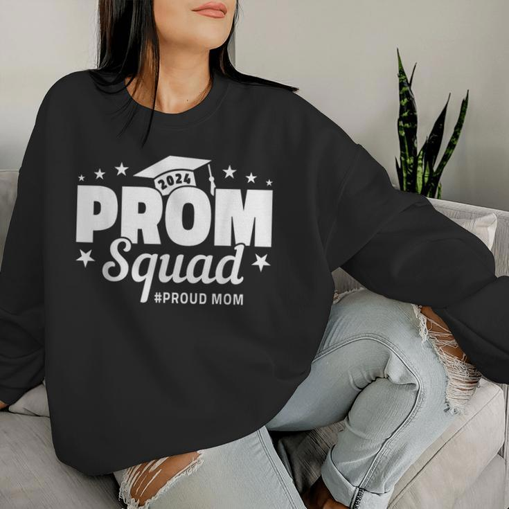 Prom Squad 2024 Proud Mom Graduate Prom Class Of 2024 Women Sweatshirt Gifts for Her