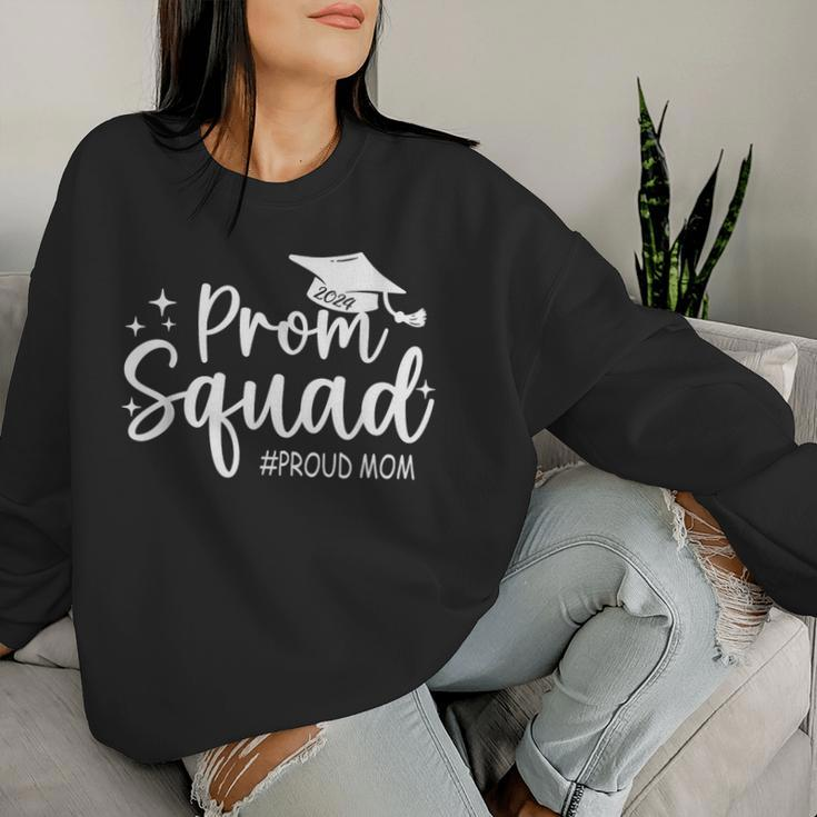 Prom Squad 2024 Proud Mom Graduation Prom Class Of 2024 Women Sweatshirt Gifts for Her