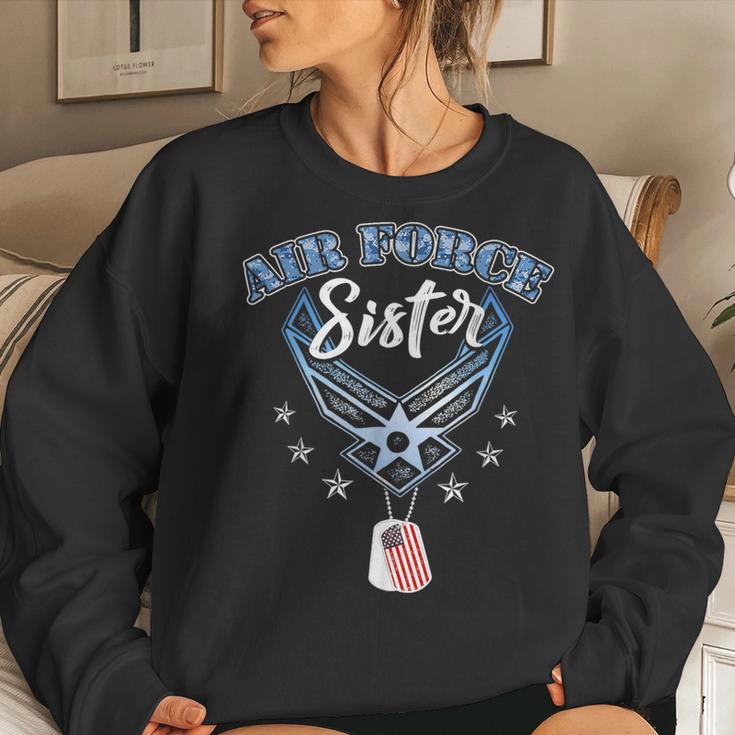 Proud Air Force Sister Us Air Force Military Women Women Sweatshirt Gifts for Her