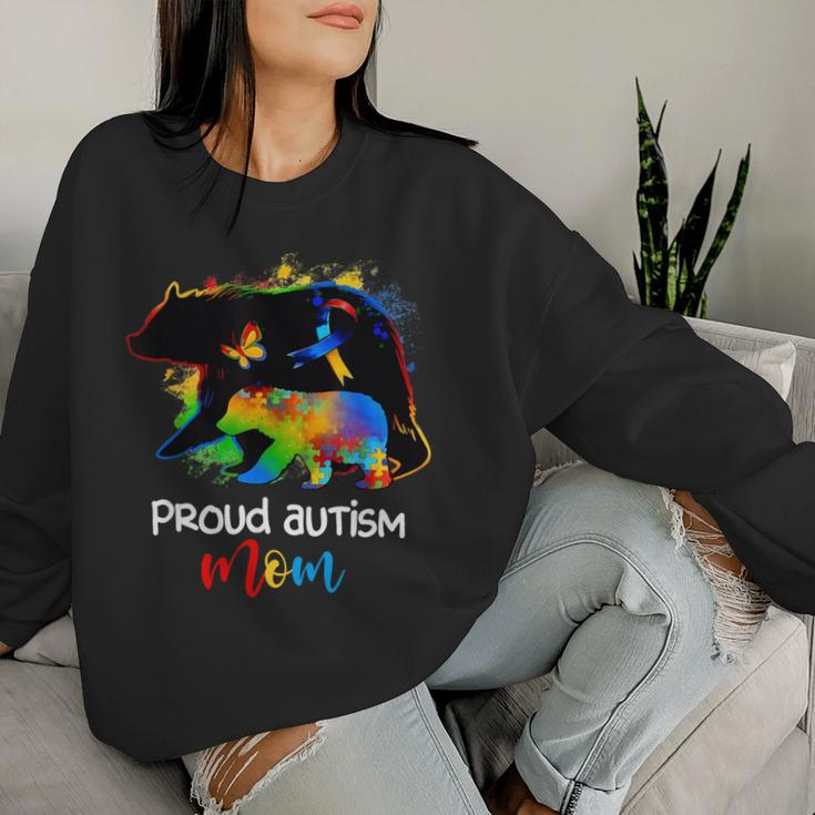 Proud Autism Mom Autism Awareness Puzzle Mom Mother Women Sweatshirt Gifts for Her