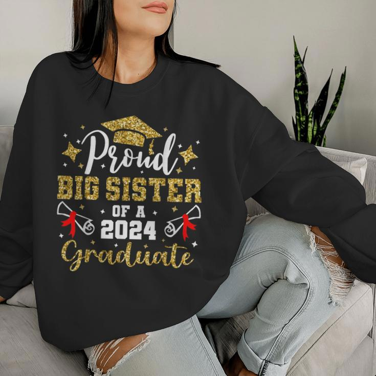 Proud Big Sister Class Of 2024 Graduate Senior Graduation Women Sweatshirt Gifts for Her