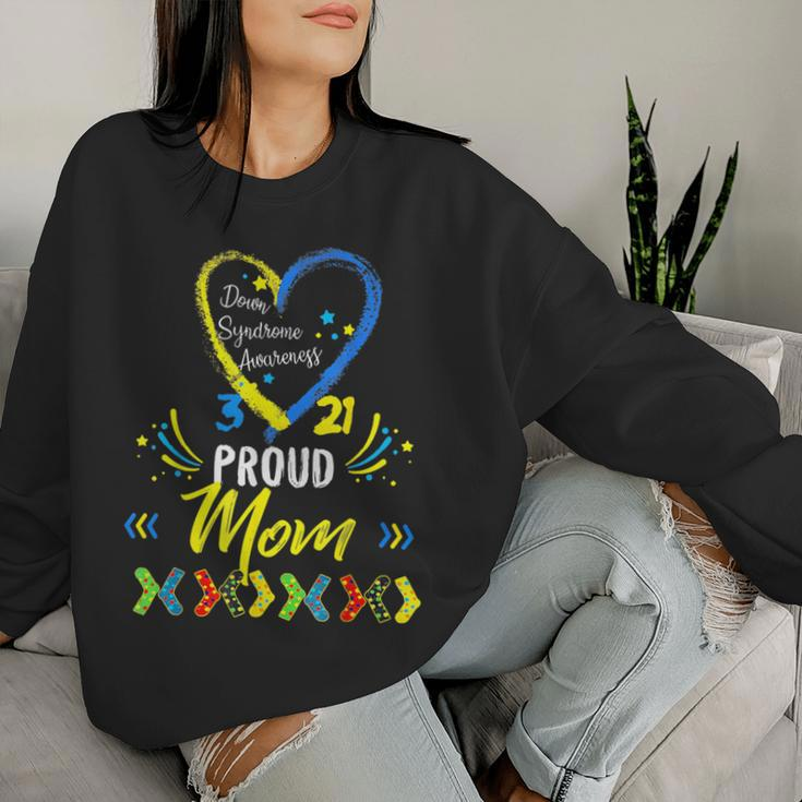 Proud Down Syndrome Mom Awareness Son Daughter Women Sweatshirt Gifts for Her