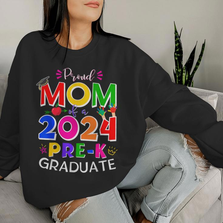 Proud Mom Of A 2024 Pre-K Graduate Senior Family Women Sweatshirt Gifts for Her
