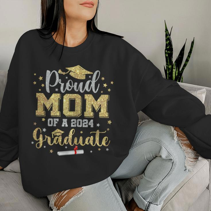 Proud Mom Of A Class Of 2024 Graduate Senior Graduation 2024 Women Sweatshirt Gifts for Her
