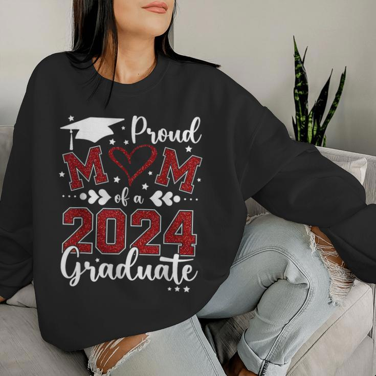 Proud Mom Of A Class Of 2024 Graduate 2024 Senior Mom 2024 Women Sweatshirt Gifts for Her