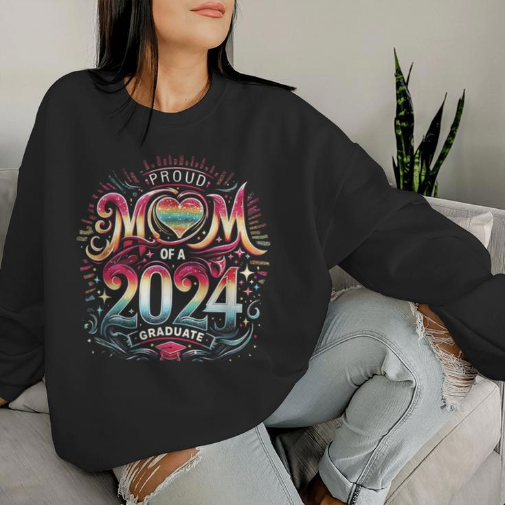 Proud Mom Of A Class 2024 Graduate Senior Women Women Sweatshirt Gifts for Her