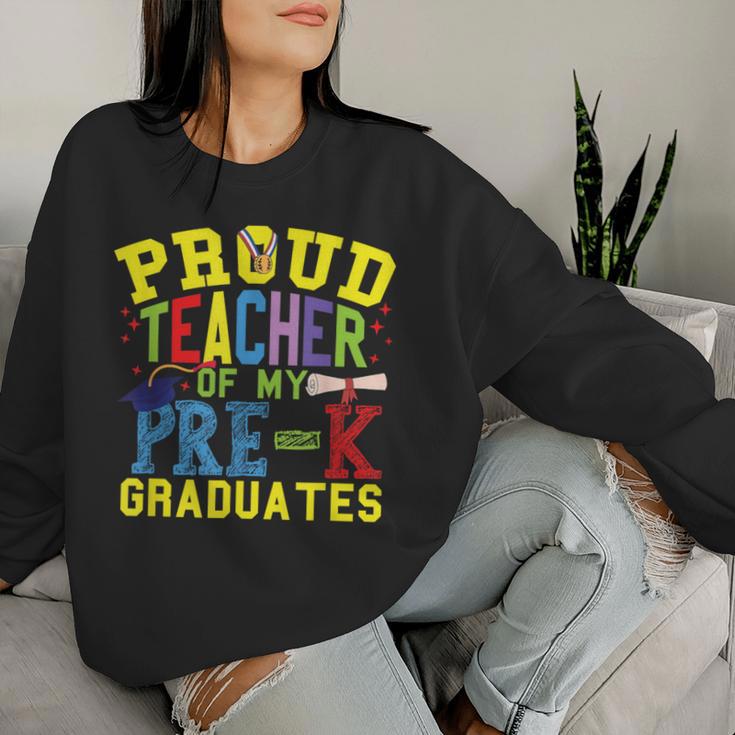 Proud Teacher Of My Pre-K Graduates Women Sweatshirt Gifts for Her