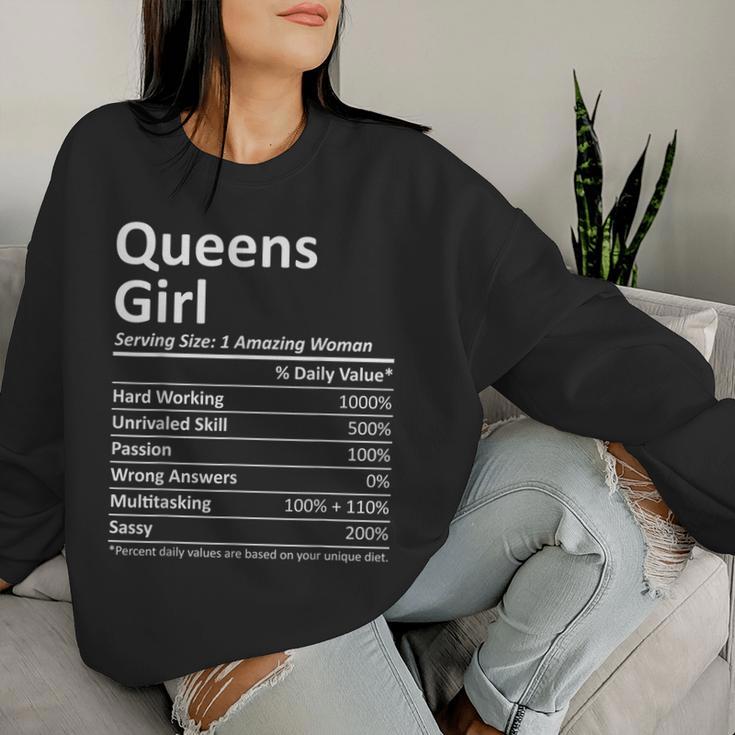 Queens Girl Ny New York City Home Roots Usa Women Sweatshirt Gifts for Her