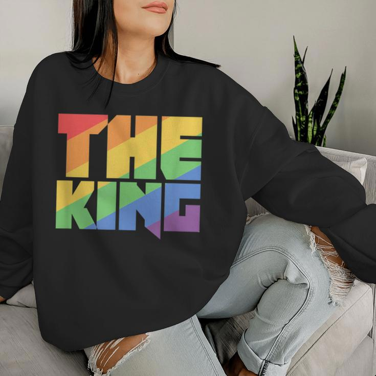 Rainbow Lgbtq Drag King Women Sweatshirt Gifts for Her