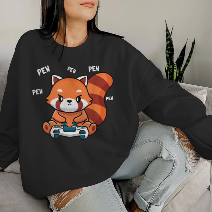 Red Panda Red Panda Gamer Sweatshirt Frauen Geschenke für Sie