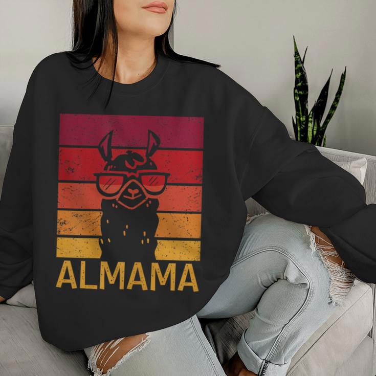 Retro Almama Muttertag Beste Mama Alpaka Sweatshirt Frauen Geschenke für Sie