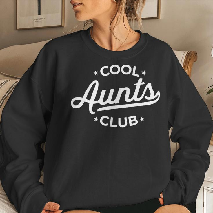 Retro Cool Aunts Club Best Auntie Ever Aunt Pocket Women Sweatshirt Gifts for Her