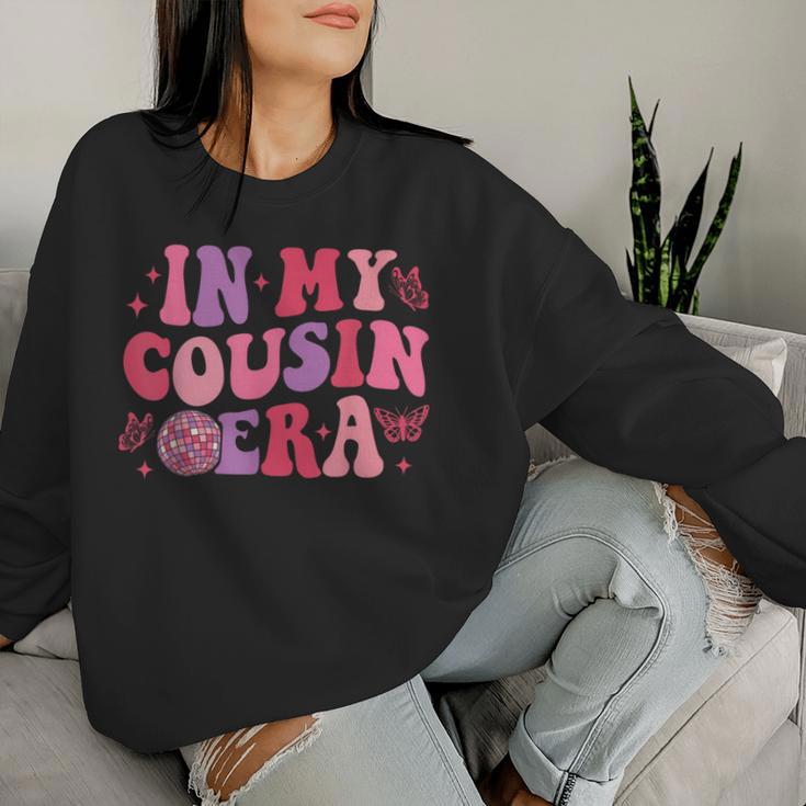 Retro Groovy In My Cousin Era Cool Cousin Toddler Kid Women Sweatshirt Gifts for Her