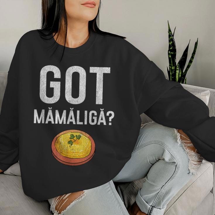 Romanian Got Mamaliga Romania Sweatshirt Frauen Geschenke für Sie