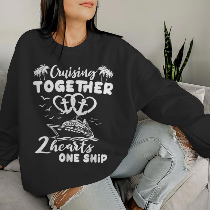 Romantic Cruising Husband Wife Couple Cruise Women Sweatshirt Gifts for Her